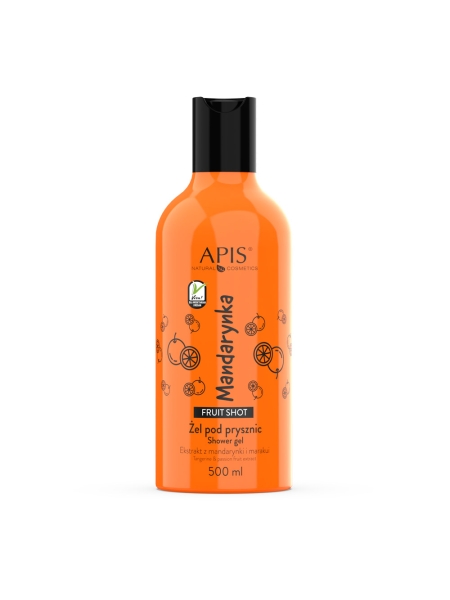 Apis fruit shot, mandarynkowy żel pod prysznic 500 ml