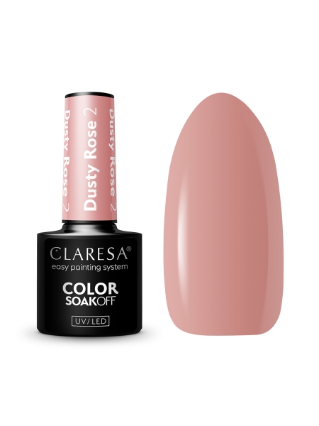 CLARESA Lakier hybrydowy DUSTY ROSE 2 -5g