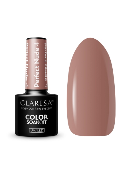 CLARESA Lakier hybrydowy PERFECT NUDE 4 -5g