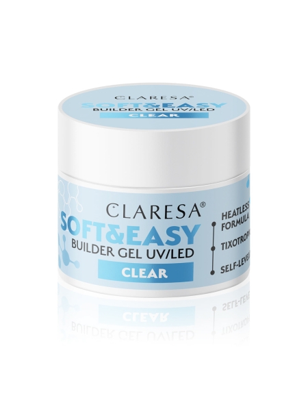 Claresa żel budujący Soft&Easy gel clear 12g - 4