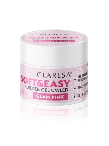 Claresa żel budujący Soft&Easy glam pink 12 g