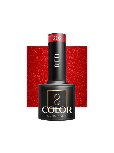 OCHO NAILS Lakier hybrydowy red 202 -5 g