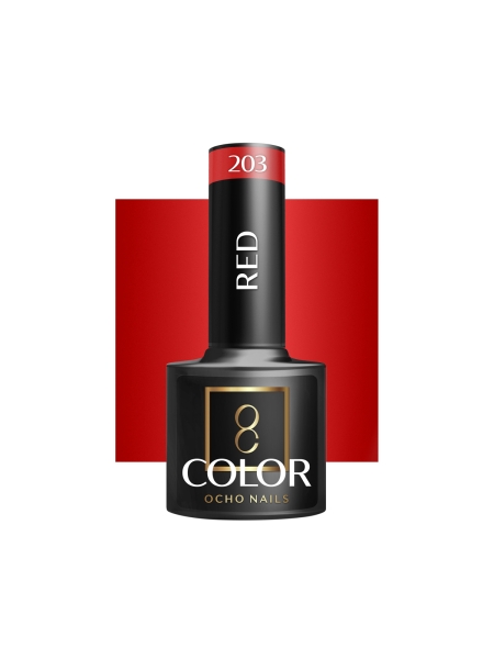 OCHO NAILS Lakier hybrydowy red 203 -5 g