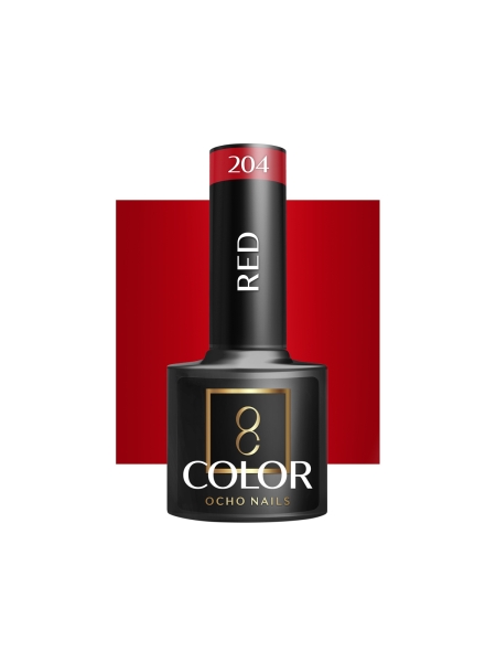 OCHO NAILS Lakier hybrydowy red 204 -5 g