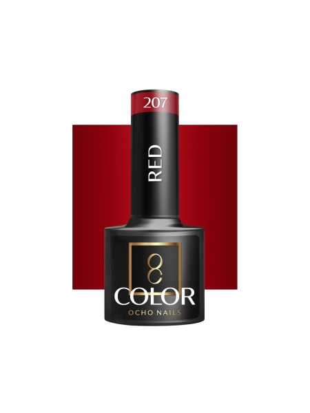 OCHO NAILS Lakier hybrydowy red 207 -5 g