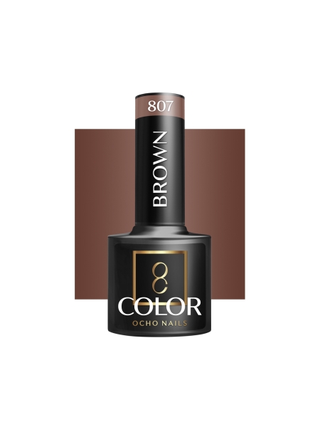 OCHO NAILS Lakier hybrydowy brown 807 -5 g