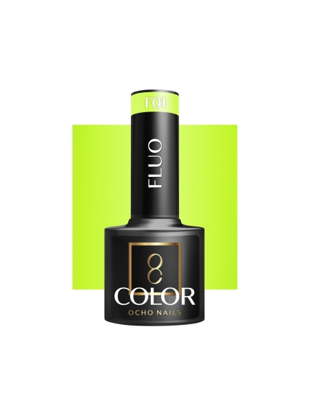 OCHO NAILS Lakier hybrydowy fluo F01 -5 g