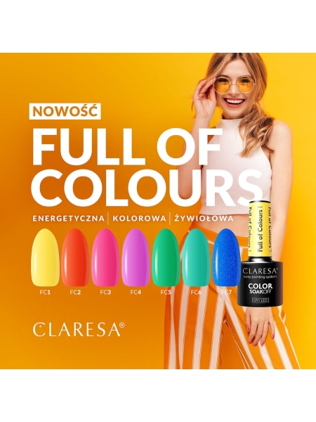 CLARESA Lakier hybrydowy Full of colours 1 -5g - 3