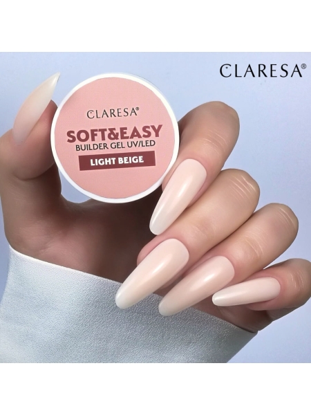 Claresa żel budujący Soft&Easy gel light beige 45g - 5