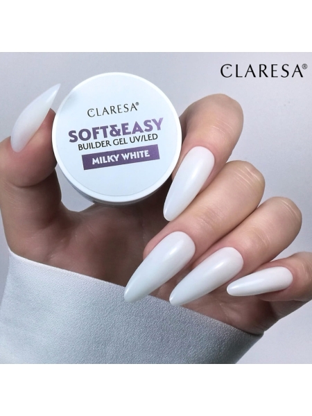 Claresa żel budujący Soft&Easy gel milk white 90g - 5