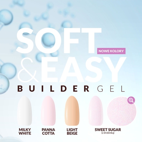 Claresa żel budujący Soft&Easy gel milky white 90g - 4