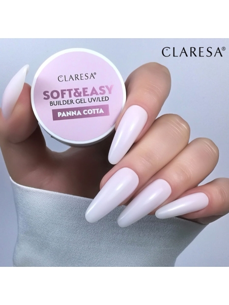 Claresa żel budujący Soft&Easy gel panna cotta 90g - 5