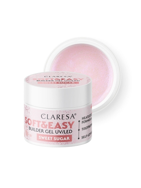 Claresa żel budujący Soft&Easy gel sweet sugar 90g