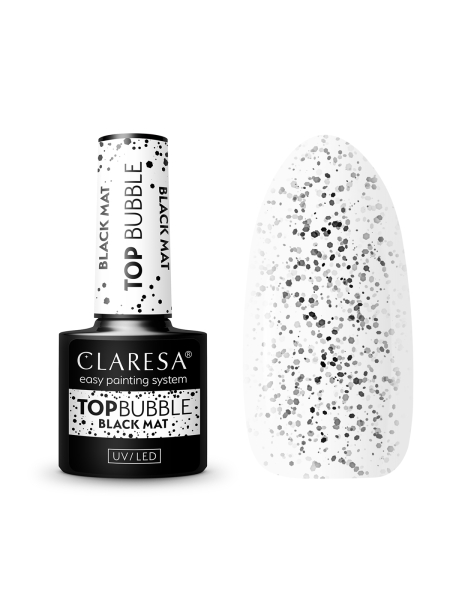 Claresa Top Bubble black Matt No wipe -5g