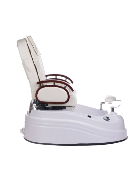 Fotel do pedicure z masażem BR-2307 Kremowy - 7