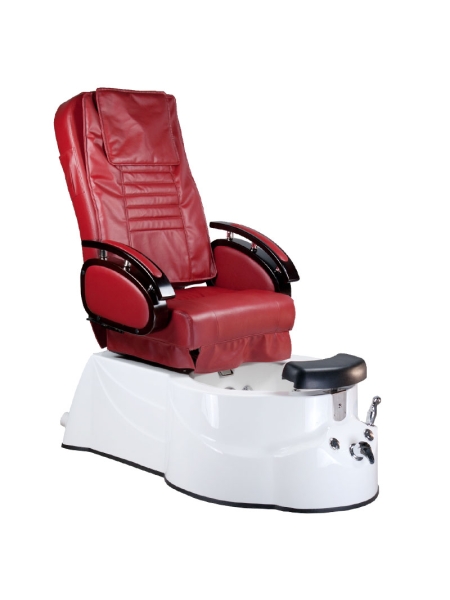 Fotel do pedicure z masażem BR-3820D Bordowy