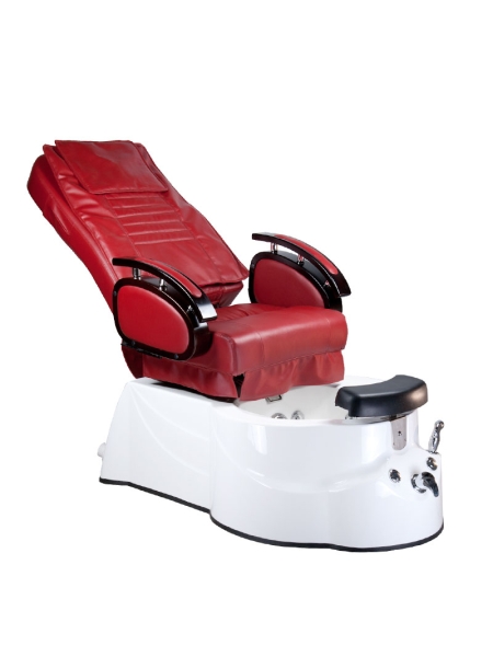 Fotel do pedicure z masażem BR-3820D Bordowy - 2