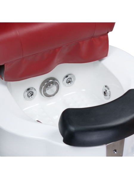 Fotel do pedicure z masażem BR-3820D Bordowy - 7