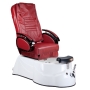 Fotel do pedicure z masażem BR-3820D Bordowy - 2