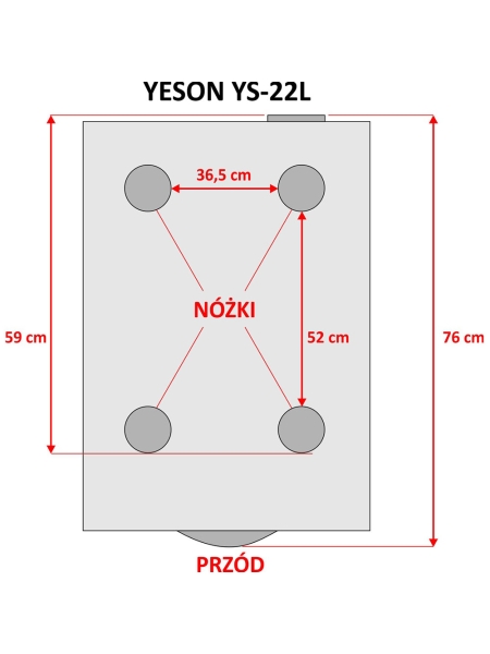 YESON Autoklaw YS-22L Silver Z Drukarką 22 L Klasa B Medyczna - 7