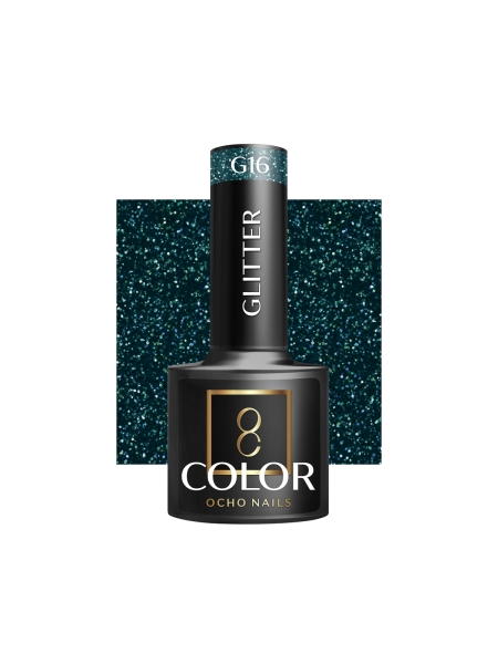 OCHO NAILS Lakier hybrydowy glitter G16 -5 g