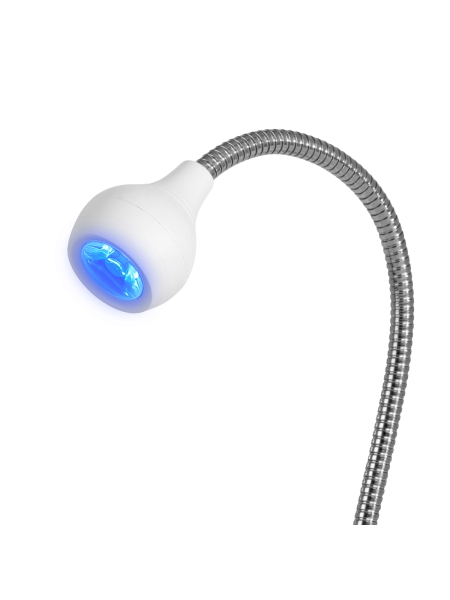 Glow Lampka UV LED Snake na biurko biała - 2