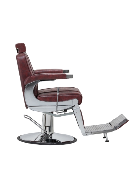 Hair System fotel barberski BM88066 bordowy - 2