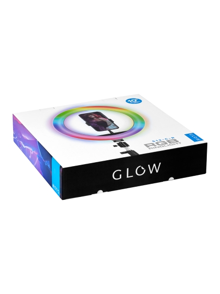 GLOW lampa pierścieniowa ring 10" RGB bsc ze statywem 10W - 14