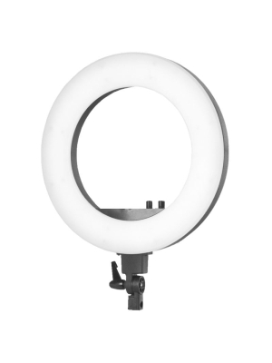 Lampa pierścieniowa Ring light 18' 48W led czarna + statyw - image 2