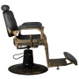 Gabbiano fotel barberski Boss HD Old Leather czarny - 5