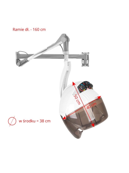 Gabbiano suszarka wisząca Centurion DVI-303W trzy prędkości ionic biała - 6